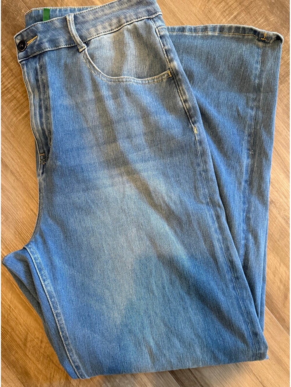 Halara Wide Leg Denim Pants Size Large Regular